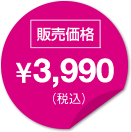販売価格：3,990円