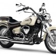 新色ホワイトには大理石調を採用：YAMAHA DRAGSTAR250