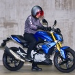 [女性ライダーの足つきチェック] G310R(2017年撮影)