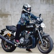 [女性ライダーの足つきチェック] XJR1300C(2017年撮影)