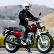 [女性ライダーの足つきチェック] CB223S(2008年撮影)