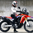 [女性ライダーの足つきチェック]CRF250RALLY Type LD(2018年撮影)