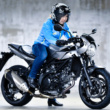 [女性ライダーの足つきチェック]SV650X ABS(2018年撮影)