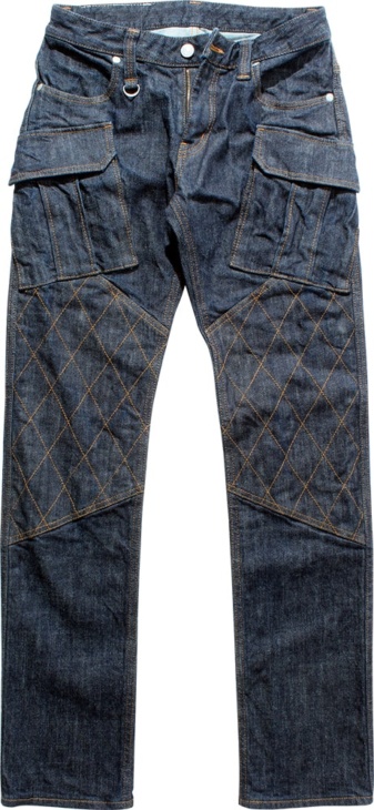 STRETCH DENIM DOUBLE KNEE PANTS