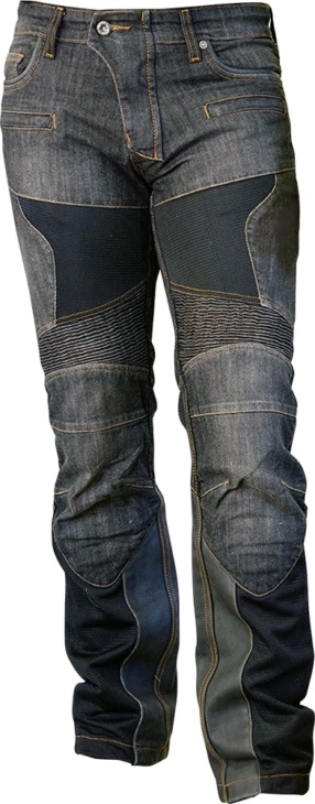 S/F Protect Leather Mesh Jeans