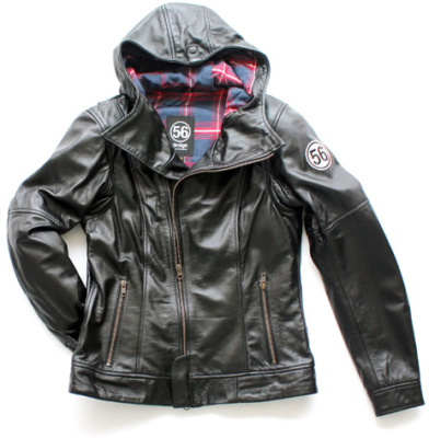 S-Line Leather Parka for Lady