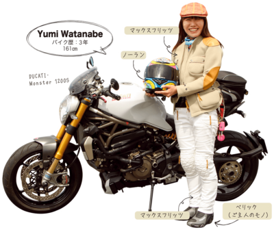 Yumi Watanabe ＆ DUCATI Monster 1200S