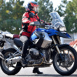 [女性ライダーの足つきチェック]R1200GS(2018年撮影)