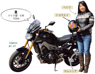 まさぽん Yamaha Mt 07 女性ライダースナップ レディスバイク