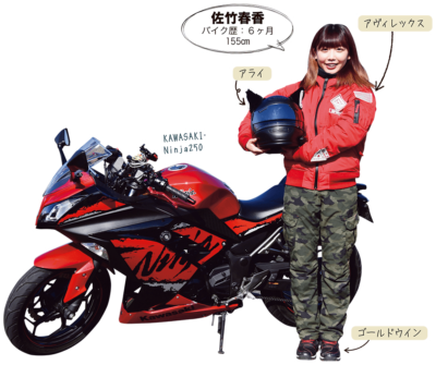 佐竹春香 ＆ KAWASAKI Ninja250