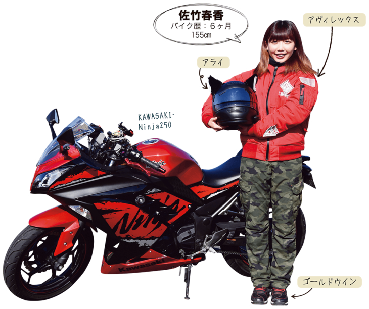 佐竹春香 ＆ KAWASAKI Ninja250