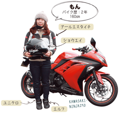 もん ＆ KAWASAKI NINJA250