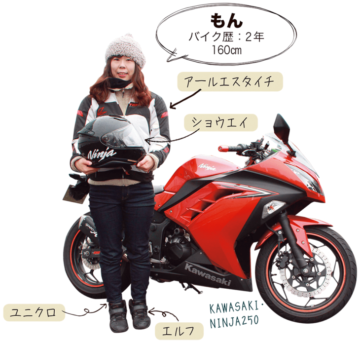 もん ＆ KAWASAKI NINJA250