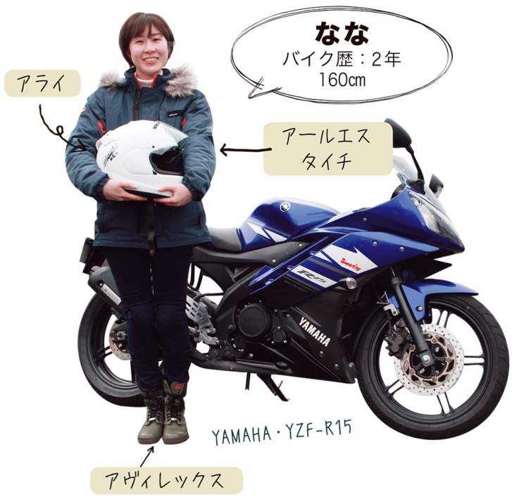 なな ＆ YAMAHA YZF-R15