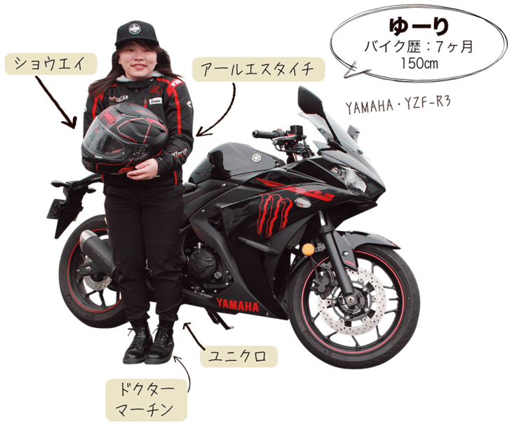 ゆーり ＆ YAMAHA YZF-R3