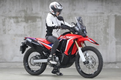 [女性ライダーの足つきチェック]CRF250 RALLY TypeLD(2019年撮影)