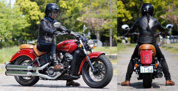 INDIAN MOTORCYCLE Scout 100th Anniversary Edition 足つき