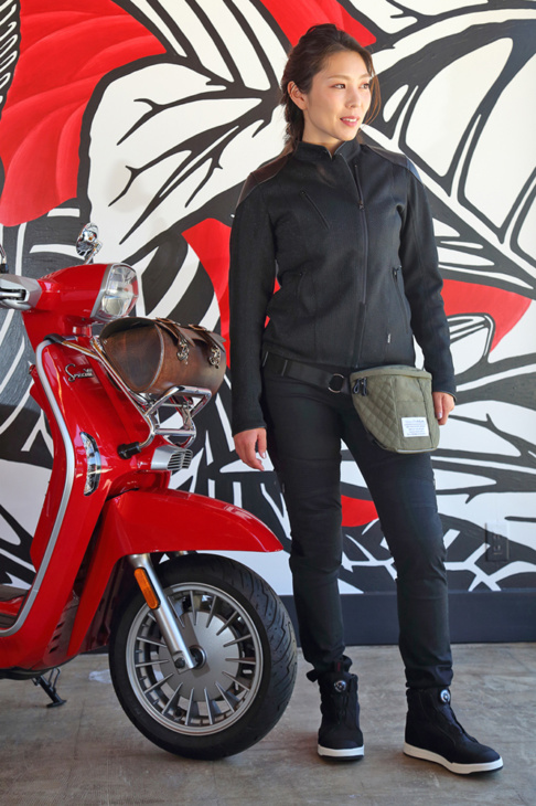 ROSSO STYLELAB（ロッソスタイルラボ） LEATHER PROTECT RIDER’S MESH JACKET・ STRETCH SKINNY PANTS・WATERPROOF RIDING SHOES