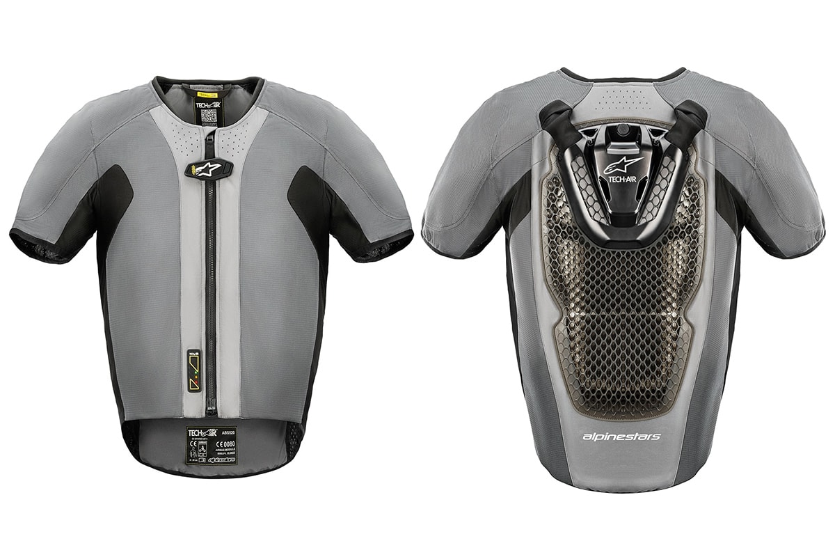 着るだけ、バイクと接続不要の街乗りエアバッグ“TECH-AIR5