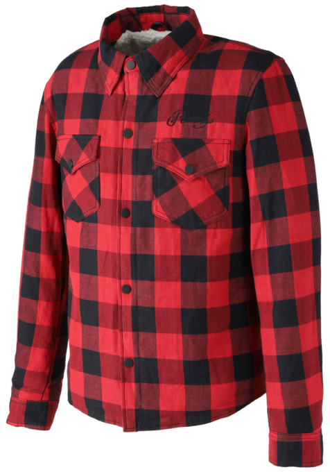 RIDEZ MOTO FLANNEL SHIRTS レッド