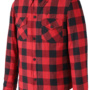 RIDEZ MOTO FLANNEL SHIRTS レッド