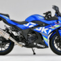 WestPower GSX250R用 JMCA認証スリップオンマフラーとライディングステップキット装着車両