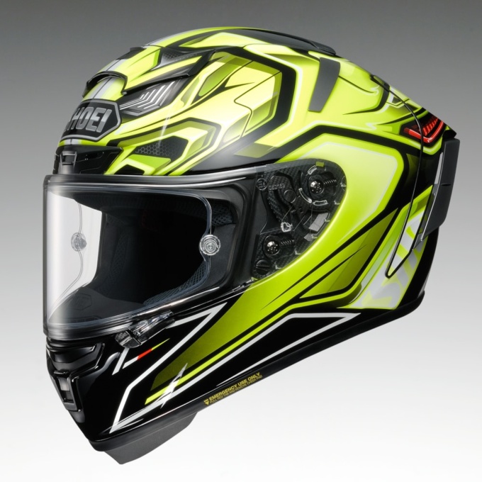 SHOEI X-Fourteen AERODYNE（エアロダイン）イエロー×ブラック（受注限定販売モデル）