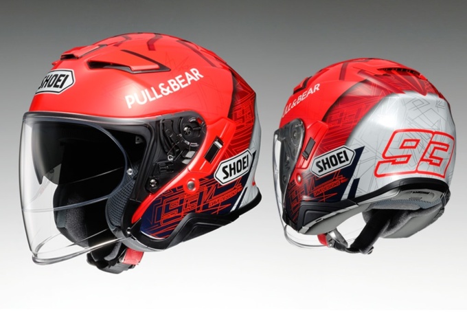 SHOEI マルケスレプリカのオープンフェイスヘルメット “J-CruiseⅡ MARQUEZ 6”