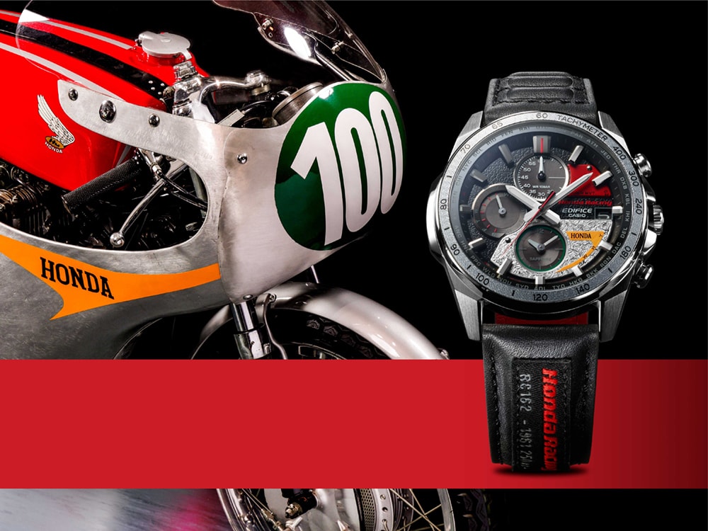 Edifice Honda Racingのコラボ 伝説のレーサーマシン Rc162 コンセプト腕時計発売 バイクトピックス レディスバイク