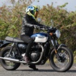 155cm女子ライダーの『少しは参考になるかも？』足つき＆プチインプレ“TRIUMPH BONNEVILLE T100