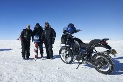 ロイヤルエンフィールド 南極走破プロジェクト、過酷な環境下を28日間で走破！