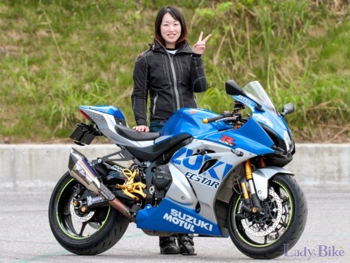 ちかこ with SUZUKI GSX-R1000R