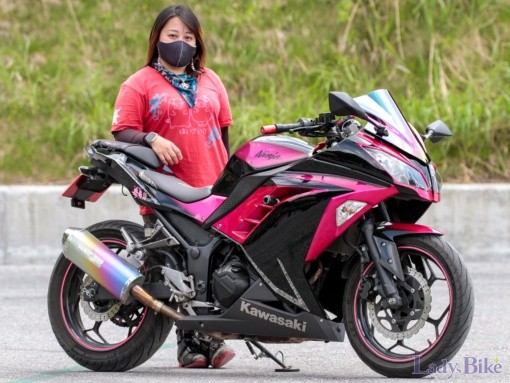 なっちゃん with KAWASAKI NINJA250