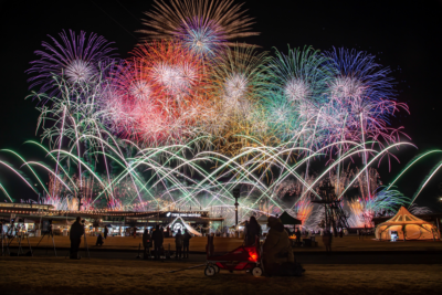 モビリティリゾートもてぎの新年開幕を彩る大迫力の花火ショー 2023年1月2日開催！