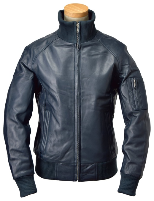 CLEVER DÉCOR CDL-116 MA-1 LEATHER RIDER'S JACKET