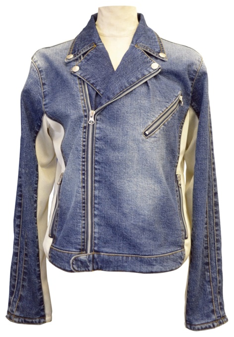 CLEVER VIVACE CVJ-626 STRETCH DENIM DOUBLE JACKET