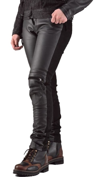 maxfritz femme MFP-2472 HEAT-GUARD HALF LEATHER PANTS